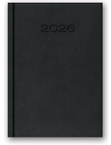 Kalendarz książkowy dzienny B6 GRAFITOWY