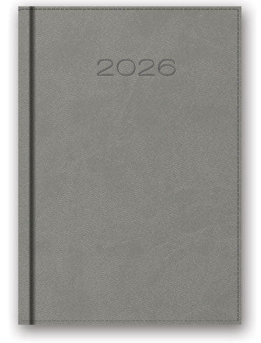 Kalendarz książkowy dzienny B6 SZARY