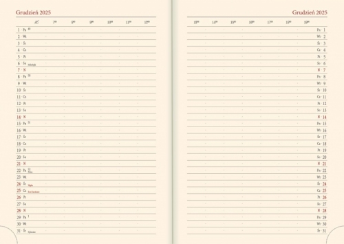 Kalendarz książkowy dzienny B6 ETNO